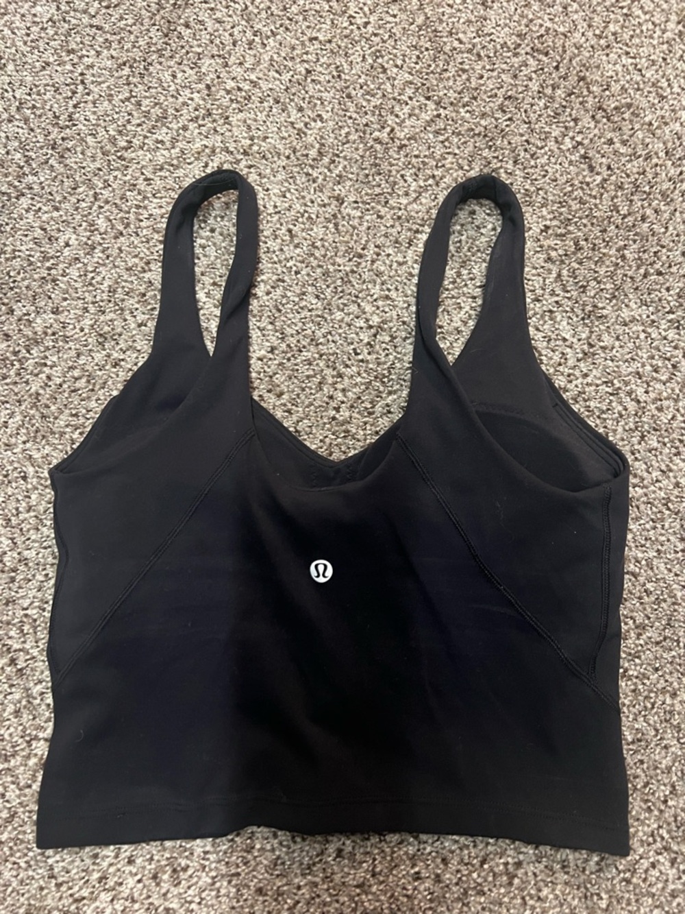 lululemon athletica Black Crop Tank Top
